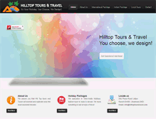 Tablet Screenshot of hilltoptourstravel.com